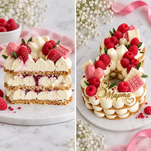 Открытый торт «Лайм–клубника» MounCake