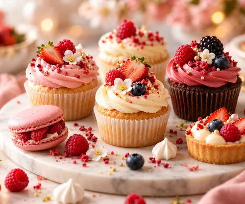 Капкейки и пирожные из каталога MounCake